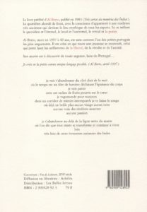 Al Berto – Trois Lettres de la Mémoire des Indes